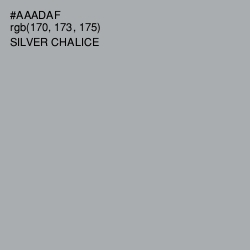 #AAADAF - Silver Chalice Color Image